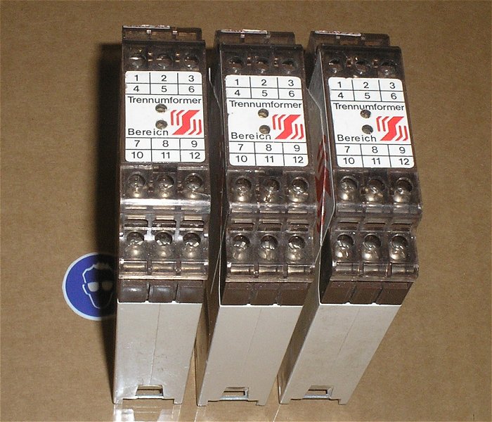 hq1 3x Trennumformer 0-20mA 1x250V 2x 30V AC Schuhmann TV13.01G