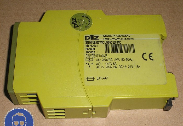 hq2 Spannungsüberwachungrelais PILZ S3UM 837390 100062 230V AC UB230VAC UM500 550VAC