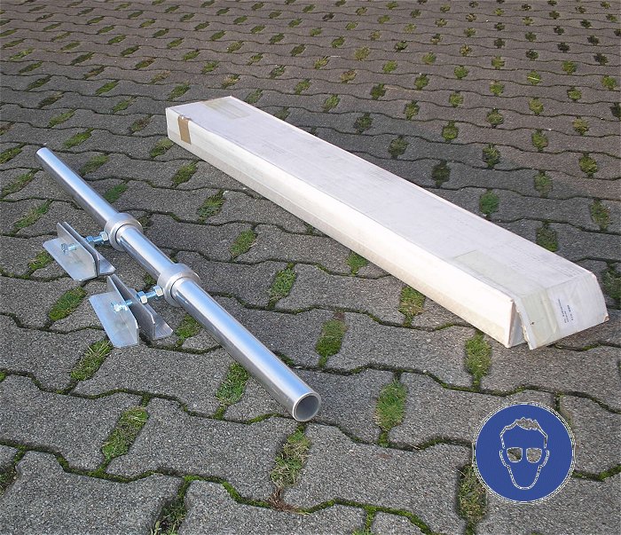 hq Aluminium Rohr ca 1m 100cm 40mm 4cm Halterung Alu Geländerhalter universal 30900