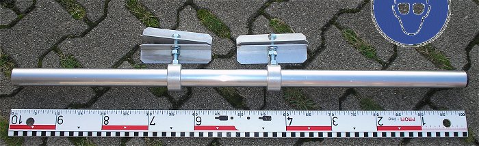 hq1 Aluminium Rohr ca 1m 100cm 40mm 4cm Halterung Alu Geländerhalter universal 30900