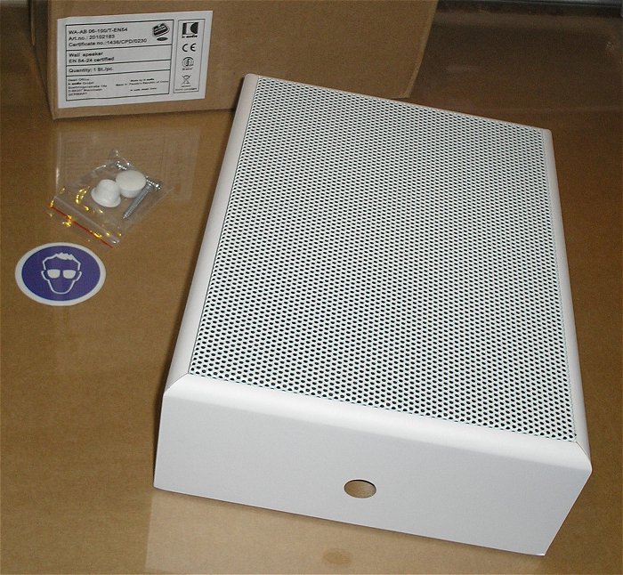 hq 1 Stück ELA Lautsprecher 100V Volt 2x6W IC Audio WA-A B 06-100 T-EN54