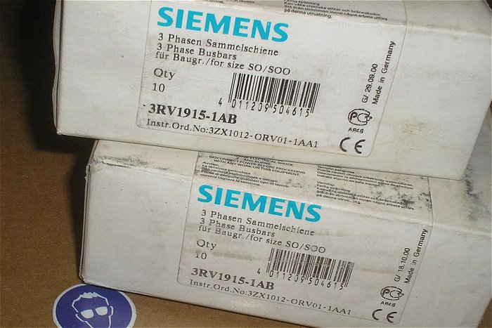 hq3 Sammelschiene 3 Phasen polig für SO SOO Siemens 3RV1915-1AB EAN 4011209504615