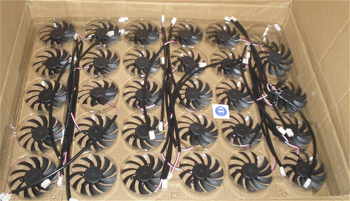hq6 2x Lüfter Ventilator ca 80mm 8cm 12V Volt DC 0,15A kugelgelagert