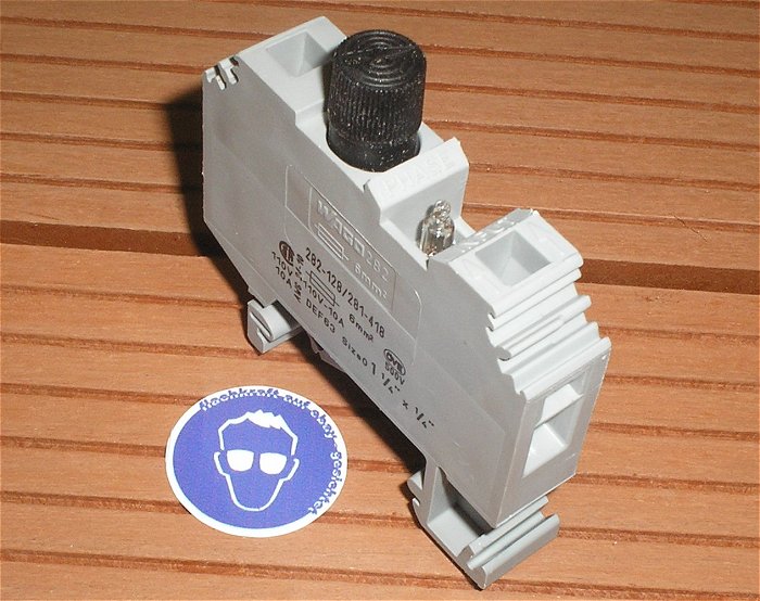 hq2 Sicherung Sockel 6,3x32mm 1 1⁄4 x 1⁄4 110V Wago 282-128 281-418