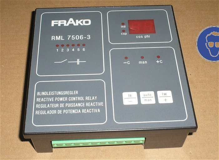 hq1 Regler Blindleistungsregler cos phi ind cap 230V Volt AC Frako RML 7506-3