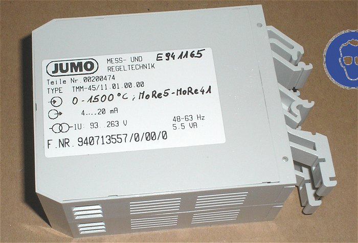 hq2 Messumformer Jumo TMM-45⁄11.01.00.00 230V AC 4-20mA 00200474