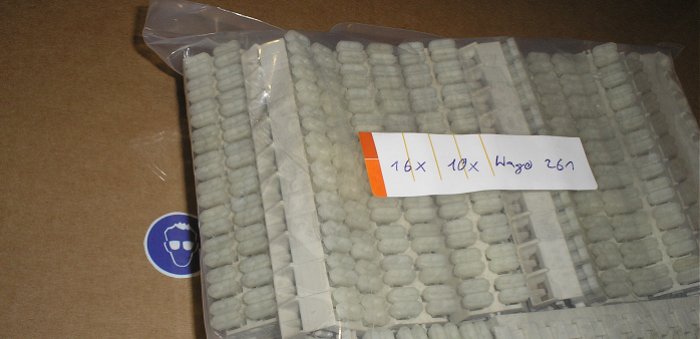 hq6 10x Federzug Klemme Reihenklemme 2,5mm² weiß Wago 261-333 334-000