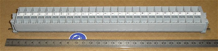 hq3 Mini Hutschiene mit 25x Reihenklemme 2,5mm² grau Wago 264-007 265-000
