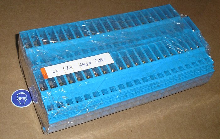 hq5 ca 43x Trenn-Klemme Reihenklemme blau 10mm² Neutralleiter Wago 284