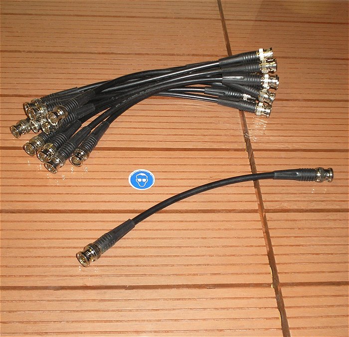 hq ca 0,25m 25cm 250mm BNC Kabel Leitung Patchkabel schwarz