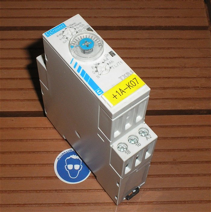 hq Zeitrelais 24V Volt DC 24-230V AC 0,1s-100h Crouzet TXR1 88865185 EAN 3593150006369