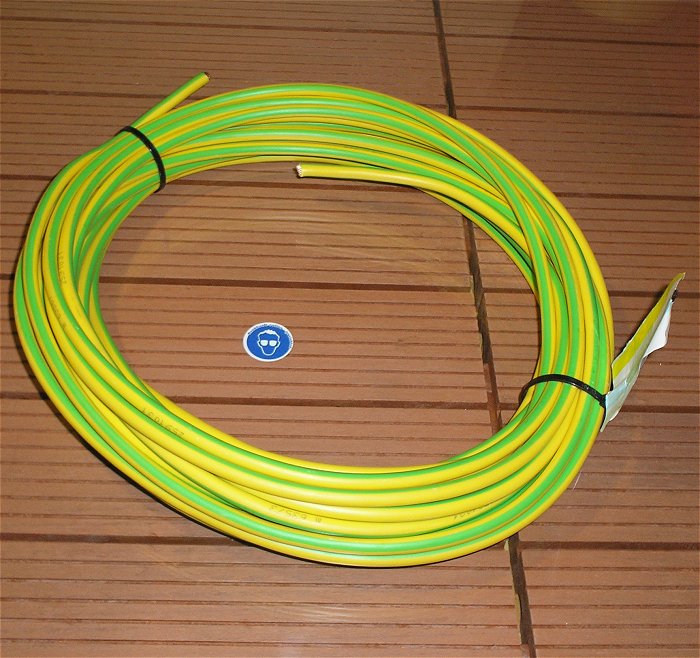 hq ca 17m Litze Kabel Aderleitung Leitung H07VK H07V-K 16mm² Schutzleiter grüngelb