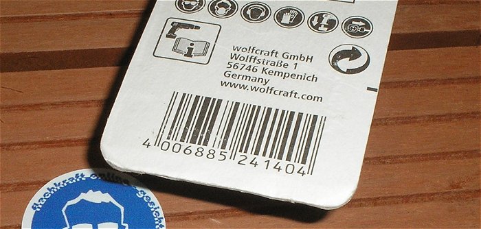 hq1 Adapter 6mm 1⁄4“ auf für Stecknuss 13mm 1⁄2“ Wolfcraft 2414 2414000 EAN 4006885241404