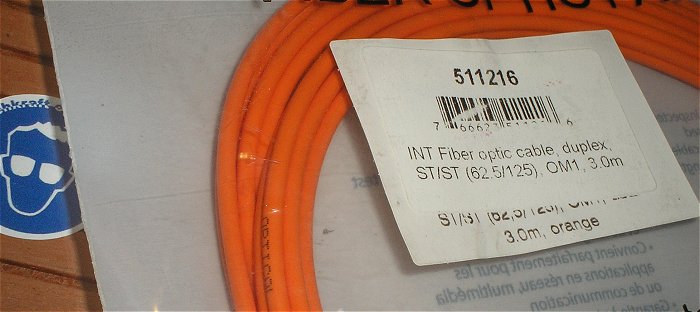 hq2 Glasfaserkabel LWL Kabel 3m ST ST OM1 Duplex Multimode Intellinet 511216 766623511216