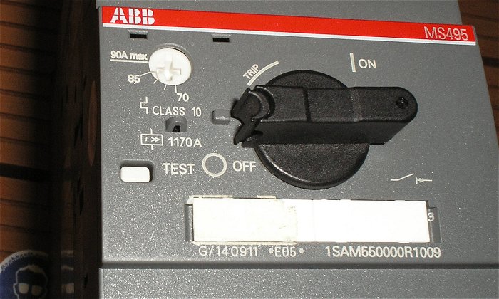 hq2 Motorschutzschalter 70-90A Ampere ABB MS495 1SAM550000R1009 EAN 4013614265471