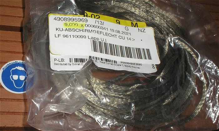 hq4 2x ca 10m Leitung Litze Ring 1x 1,5mm² Helu Kabel H07V-K gn-ge + 1x 10m schwarz black