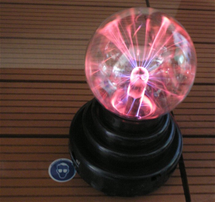 hq1 4x Mini Lichteffekt Plasma Ball für 6V 4x AA Mignon Basetech 1613070 EAN 4053199511419