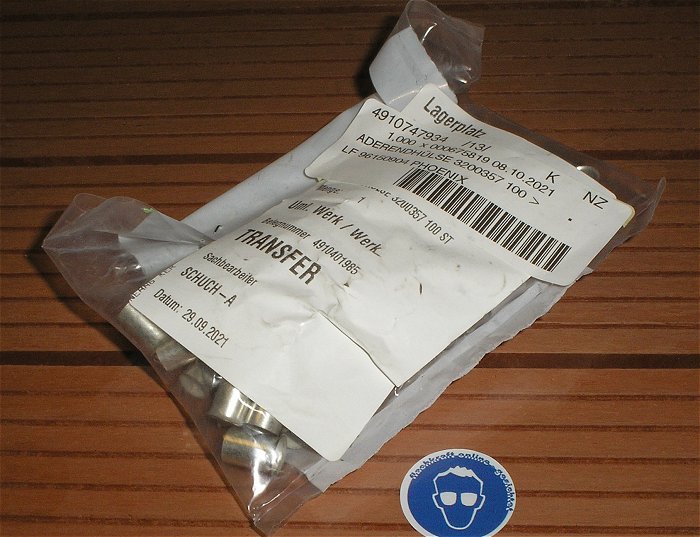 hq1 ca 100x Aderendhülsen unisoliert 25mm² Phoenix Contact A25-12 3200357