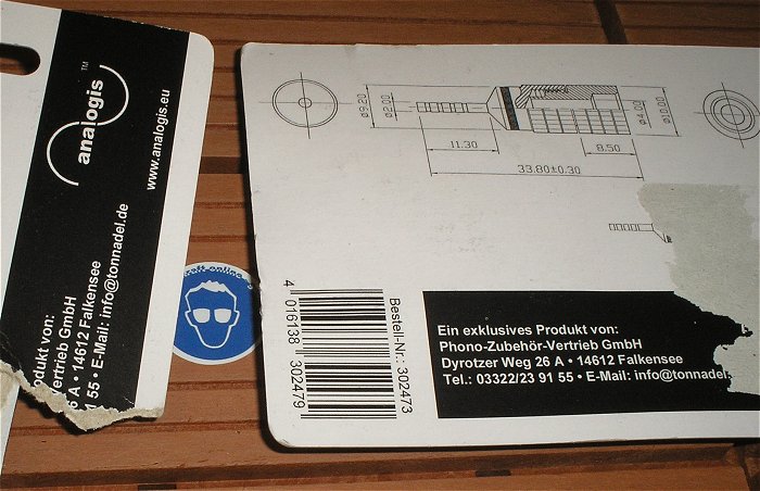 hq1 2x Lautsprecherkabel-Steckverbinder Paar rot schwarz Analogis 302473 EAN 4016138302479