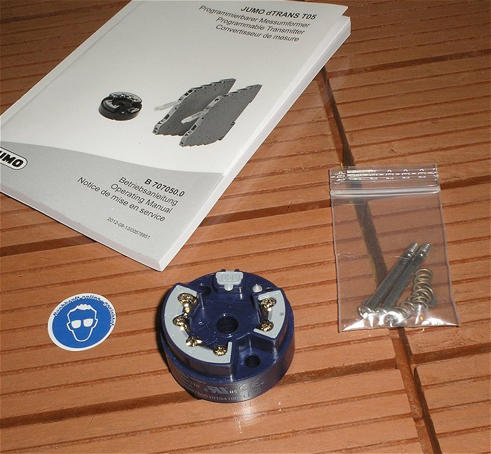 hq Temperatur Messumformer 24V Volt DC programmierbar 4-20mA Jumo dTrans T05 707050 8-06