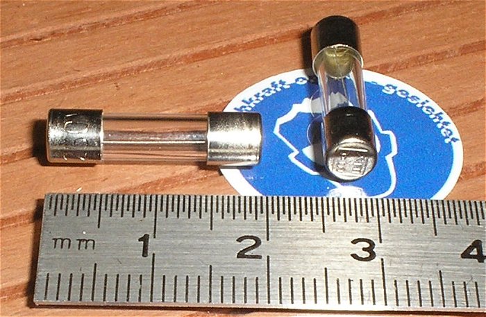 hq1 10x Glassicherung G-Sicherungseinsätze 5x20 mm 1A Ampere träge Eska 522.500 522500