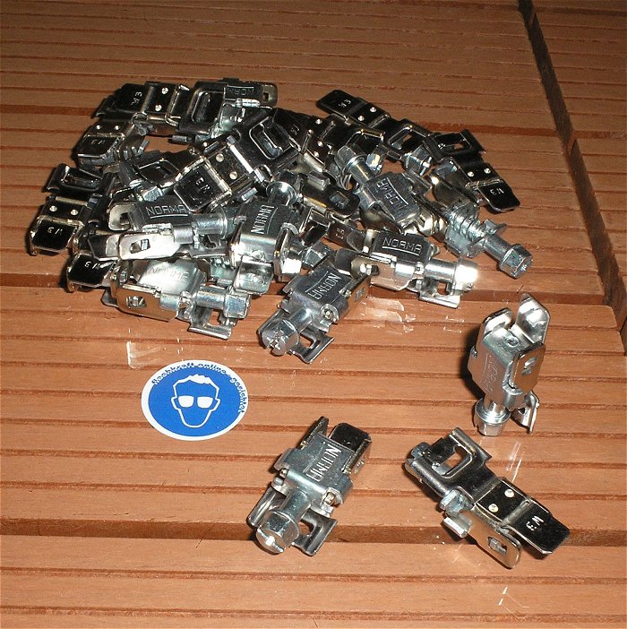 hq 4x Klemme Kopf klappbar für 9mm Band Norma Normaclamp W2B50 EAN 2050004691504