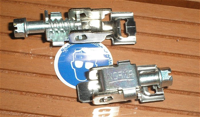 hq1 4x Klemme Kopf klappbar für 9mm Band Norma Normaclamp W2B50 EAN 2050004691504