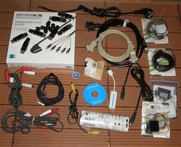 hq Scart Adapter Kabel DVI Klinke Cinch Leitung KFZ ISO HDMI Stecker Steckverbinder