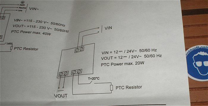 hq6 Heizungs-Kit24VAC VCH994-24 Heizung 12V-24V AC DC 20W Videotec OHEH09 Siemens VCH400