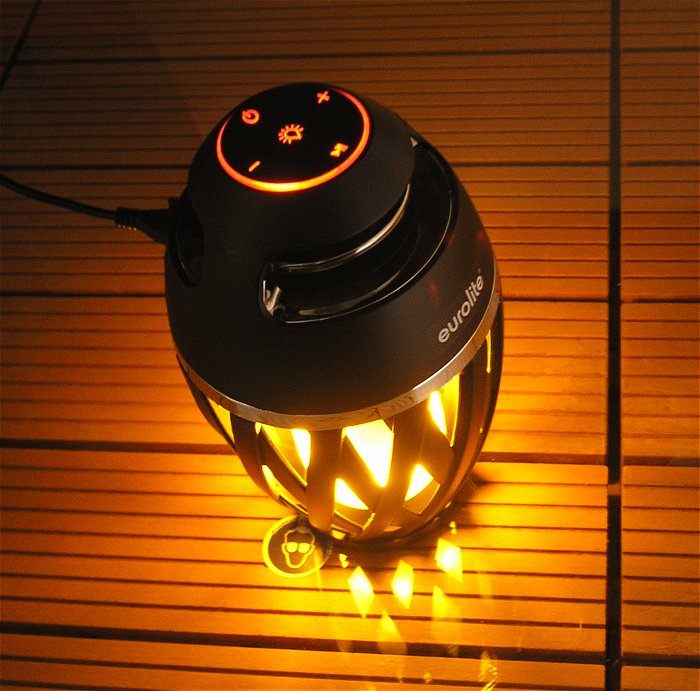 hq LED Fackel Flammeneffekt Flamelight USB BT Speaker Eurolite FL-2 EAN 4026397640113