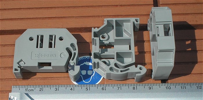 hq1 16x Endklammer Endclip Terminal Block Endblock Wago 249-117 EAN 4055143314169