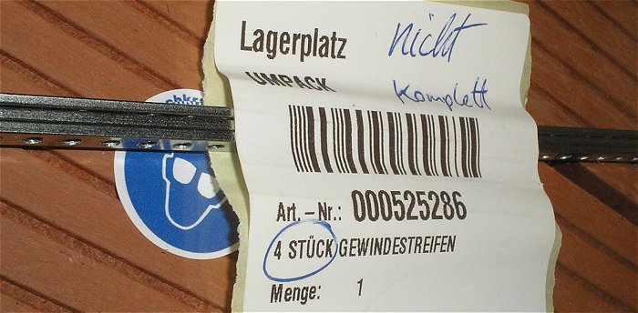 hq1 3 Stück Gewindestreifen M2,5 ca 425mm 525286 Fischer Elektronik EAN 2050000166136