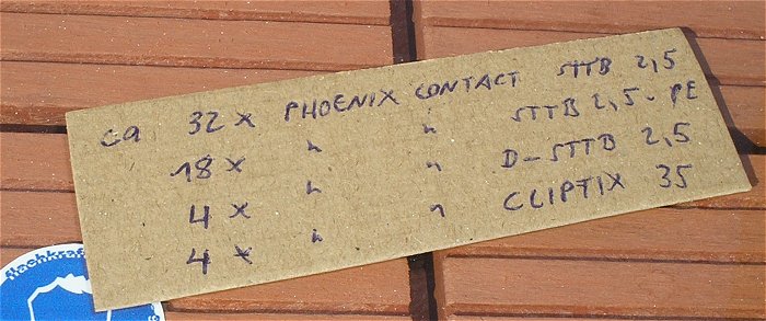 hq5 ca 32x Reihenklemme 2,5mm² Phoenix Contact STTB 2,5 18x PE 4x D-STTB 4x Clipfix