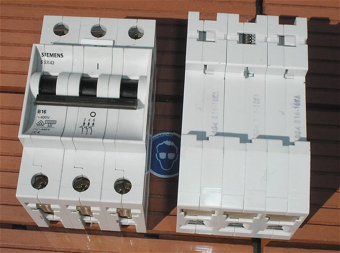 hq1 Leitungsschutzschalter LS Automat Sicherung B16 A Ampere 3polig Siemens 5SX43