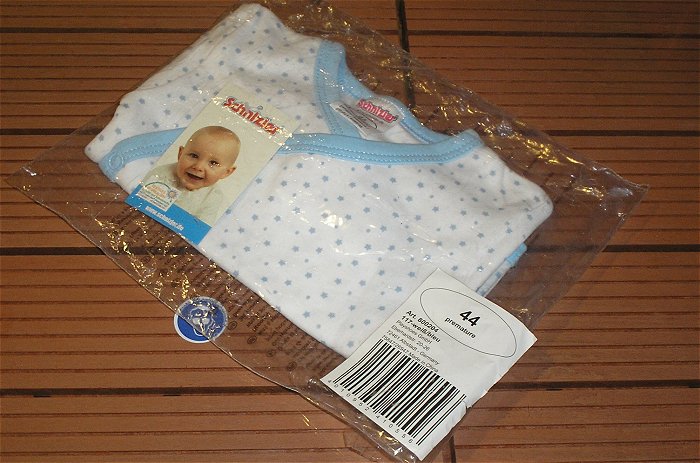 hq1 Baby Shirt Hemd Schnitzler Playshoes GmbH 117 weiß blau 44 800204 EAN 4010952410556