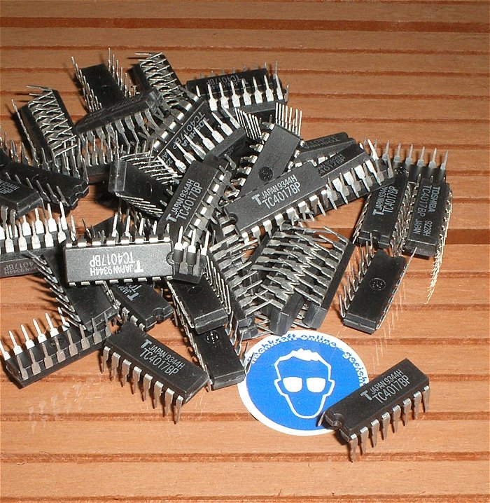 hq 2x IC Decimal Johnson Counter Zähler 5 stufig CMOS DIP 16 Toshiba TC4017BP Japan