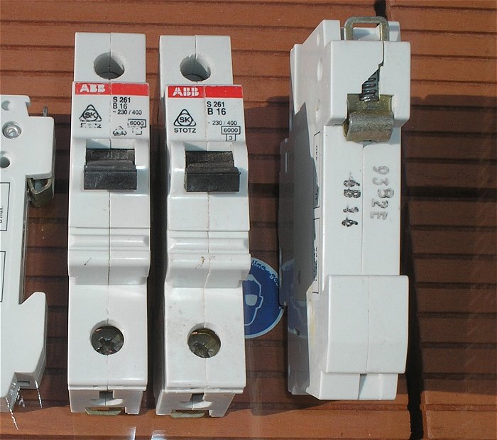 hq1 5x Leitungsschutzschalter LS Automat Sicherung B16 A Ampere ABB Stotz S261