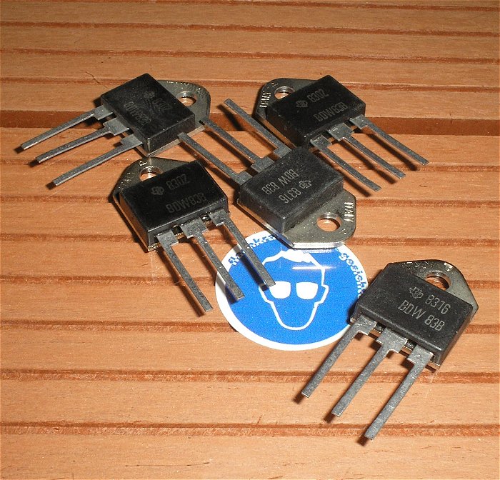 hq Transistor NPN Darlington 80V 15A TO-218 Texas Instruments 8316 BDW 83B BDW83B