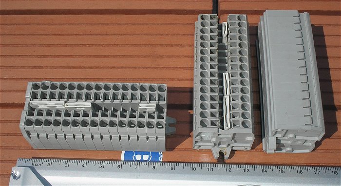 hq6 Modul Klemmleiste 15polig Klemme Reihenklemme 2,5mm² qmm grau Wago 869