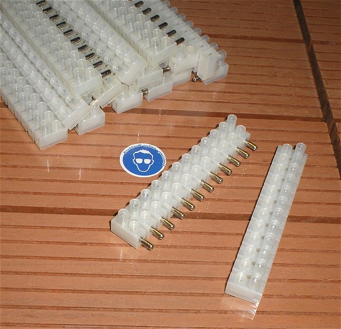 hq Lüsterklemmen 12polig Klemmenleiste Klemmenblock steckbar Stecker Buchse