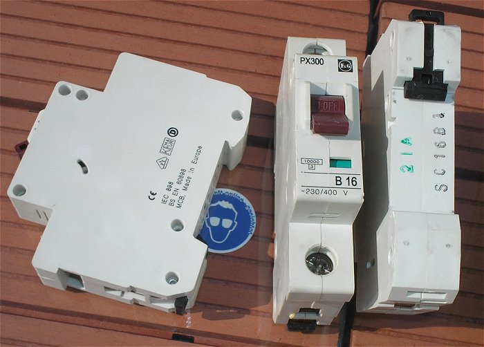 hq1 5x Leitungsschutzschalter LS Automat Sicherung B16 A Ampere F&G PX300
