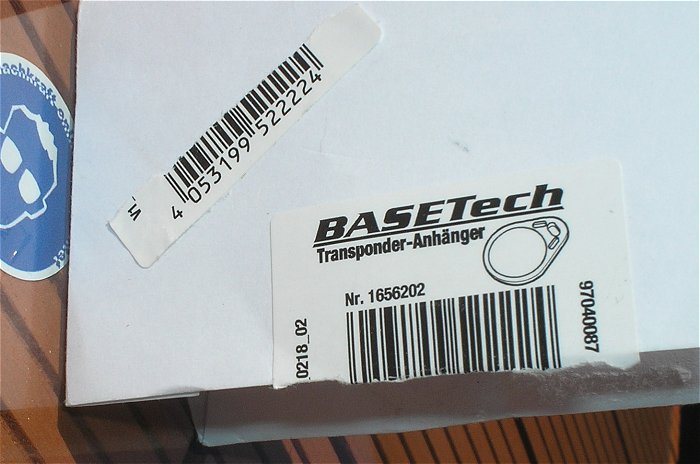 hq1 Transponder Anhänger RFID Chip Basetech 1656202 EAN 4053199522224