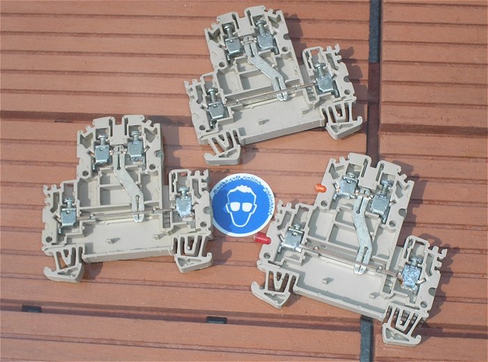 hq1 ca 62x Klemme Reihenklemme 2,5mm² Weidmüller WDK 2.5 N V 5x AP Deckel 2 WEW 35 2