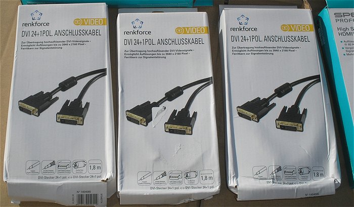 hq3 HDMI RJ45 Leitung CD Storage Box Leitz DVI-D Kabel Renkforce EAN 4016139049519