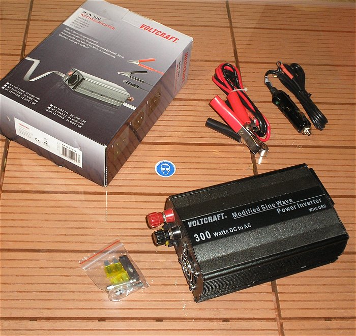 hq Power Inverter 24V auf 230V 300W Voltcraft MSW 300-24-UK 1277773 EAN 4016138940145