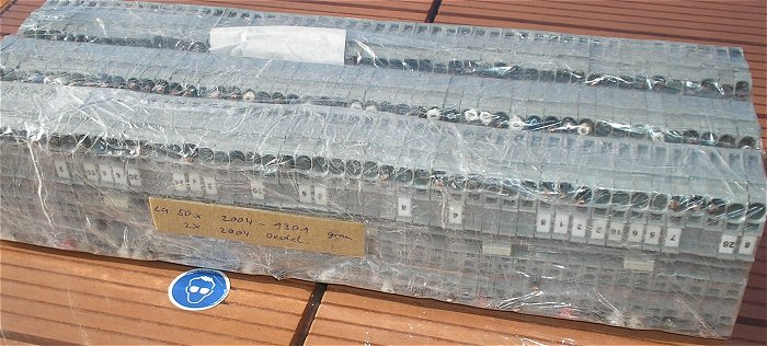 hq4 ca 50 Klemmen Reihenklemmen 4mm² grau Wago Topjob S 2004-1301 + 2x Abschlußplatte