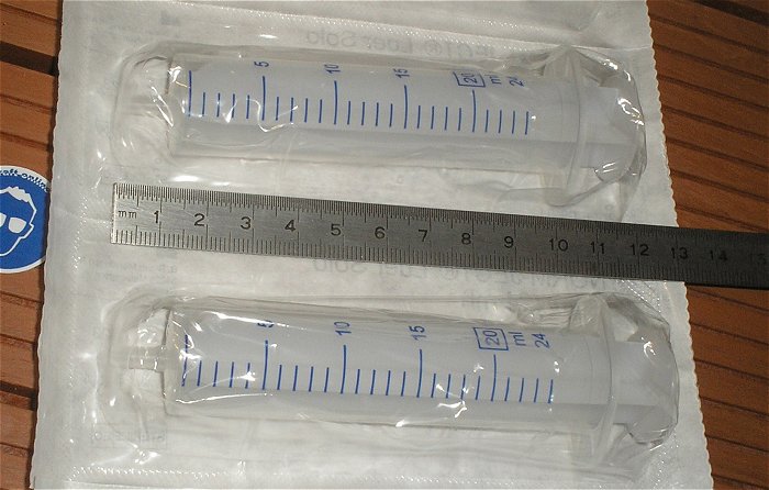 hq1 10 Stück Einmal Spritzen 20ml(24ml) Dosieren Braun Norm-Ject Luer Solo NJ-4606205 