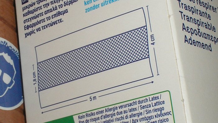 hq3 1 Meter Streifen - Pflaster 4cm atmungsaktiv Hansaplast Classic  EAN 4005800183829