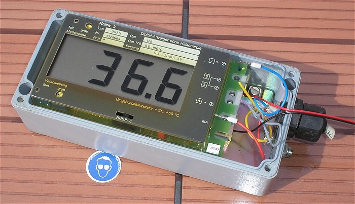 hq4 Prozess Anzeiger 0,3-20mA LCD Digital Process Indicator Loop Powered Knick 803R 