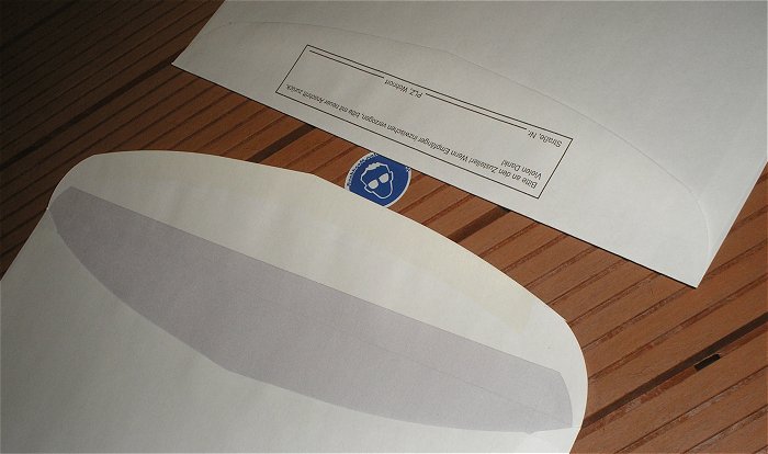 hq1 ca 50 Stück Briefumschlag Briefumschläge DIN lang ohne Fenster weiß nassklebend 